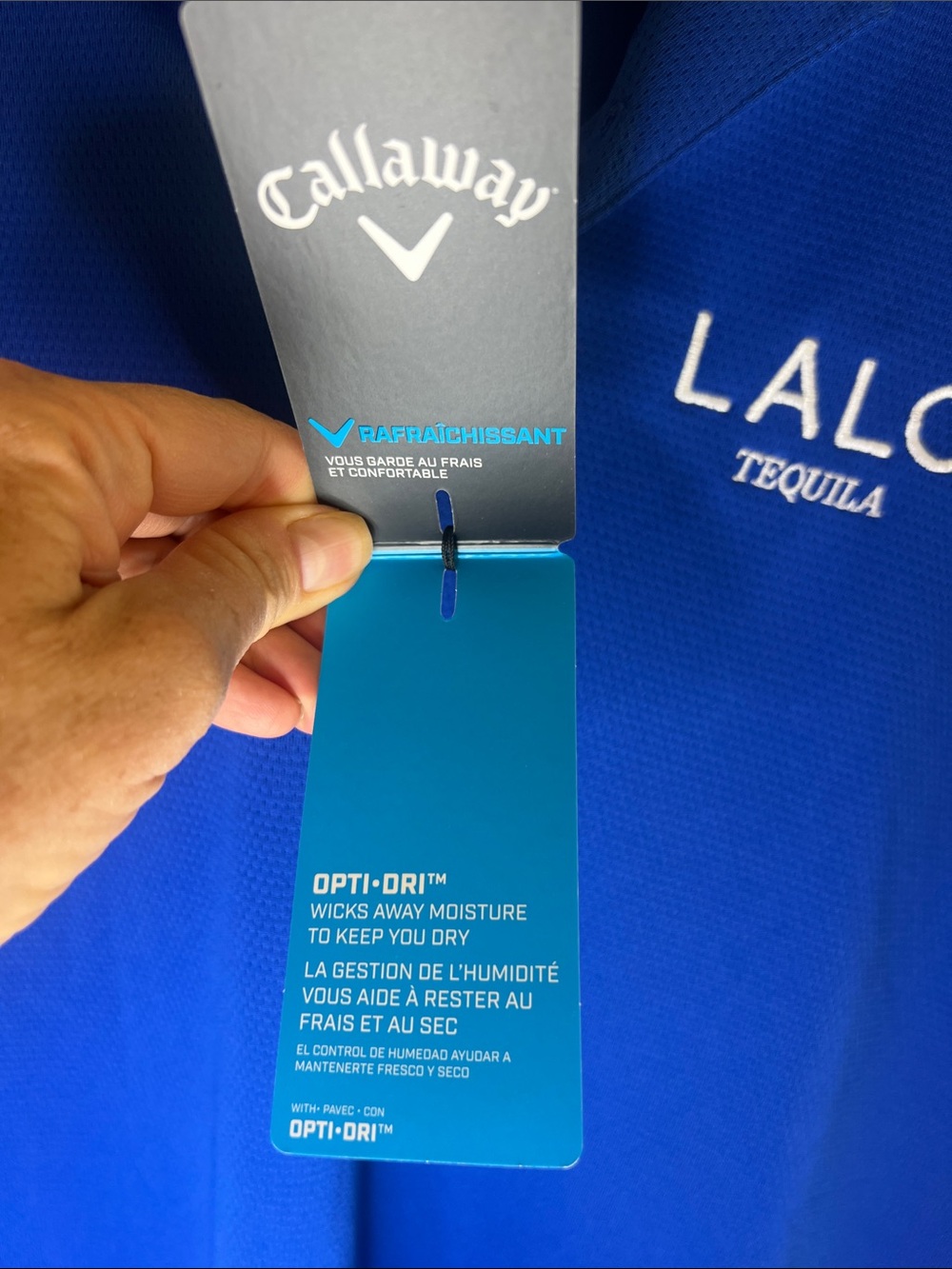 Callaway LALO Tequila Men's Blue Polo - Picture 6 of 8
